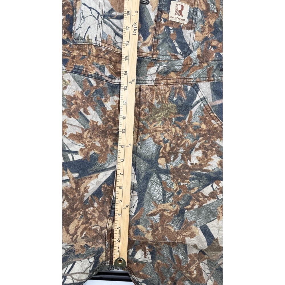 Real Workwear Realtree Camo Insulated Bib Overalls Men's Large Regular‎ 39x27.5 - Picture 15 of 16